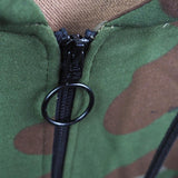 Black Arrow Print Cardigan Zipper Hoodie Coat Owt