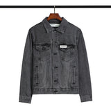 Autumn Letter Arrow Denim Jacket Coat Men And Women Owt