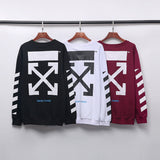 Autumn And Winter European And American Arrow Round Neck Sweater Large Size Retro Sports Men'S Clothing Owt