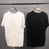 Black Arrow Short Sleeve Round Neck Pullover Loose Tshirt Men'S Top Owt