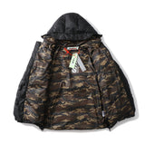 Winter Coat Printed Men'S Winter Warm Thickened Cottonpadded Jacket Casual Fashionable Owt
