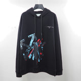 Autumn And Winter Men'S And Women'S Loose Graffiti Arrow Printed Hoodie Owt