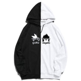 Split Hoodie Demons and Angels Dragon Ball Goku Two-Tone Hooded