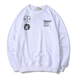 Autumn Printed Men And Women Crew Neck Pullover Sweatshirt Owt