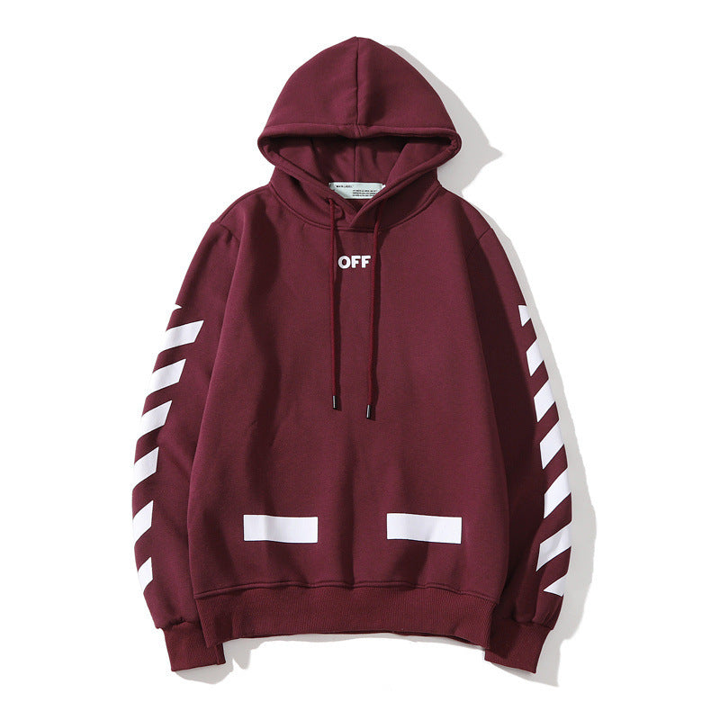 Autumn And Winter Fleece Hoodie Men'S And Women'S Printed Casual Owt