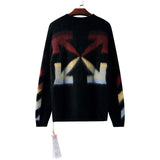 Men'S And Women'S Autumn And Winter Bottoming Sweater Ow Arrow Print Sweater Owt