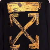 Autumn And Winter Ow Bronzing Arrow Print Crew Neck Pullover Sweatshirt Sweatshirts Owt