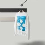 Pullover Sweatshirts Autumn And Winter Arrow Print Round Neck Long Sleeve Sweater Owt