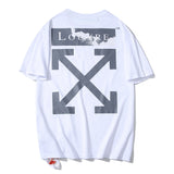 Ow Arrow Short Sleeve Tshirt Plus Size Casual Men'S Clothing Owt