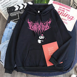Kuromi Hoodie Goth Clow M Harajuku Style Loose Sweater Women's Long-Sleeved Top