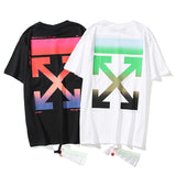 Gradient Arrow Men'S And Women'S High Street Tshirt Men'S Casual Fashion Owt