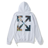 Autumn And Winter Printing Sweater Ow Men'S Women'S Hoodie Thin Large Size Casual Owt