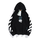 Ow Hooded Sweater Men'S Hip Hop Loose Hoodie Sweater Plus Size Casual Men'S Clothing Owt