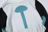 Autumn And Winter Arrow Print Round Neck Bottoming Shirt Knitted Sweater Owt