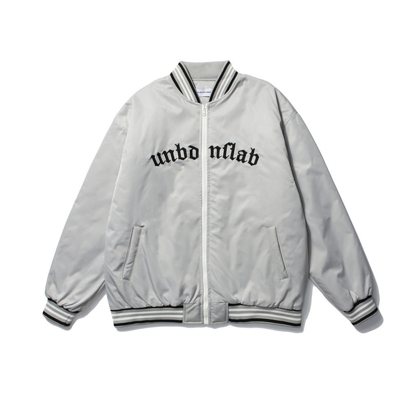 Letter Printed Cotton-Padded Jacket Men's plus Size Retro Sports Long Sleeve Casual Top Loose Baseball Uniform Men Cotton Padded Jackets