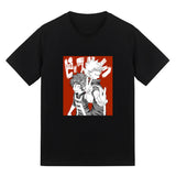 Anime Tshirts Aesthetic Men's Shirt Summer Casual Short-Sleeved T-shirt Bottoming Shirt