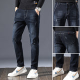 Men Summer Jeans Spring Loose Straight Jeans Men plus Size Retro Sports Trousers Men Jeans