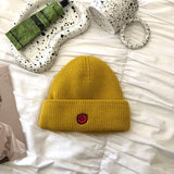 Women Beanies Japanese Style Woolen Cap Women's Autumn and Winter Cold Hat I Knitted Hat