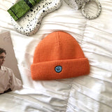 Women Beanies Japanese Style Woolen Cap Women's Autumn and Winter Cold Hat I Knitted Hat