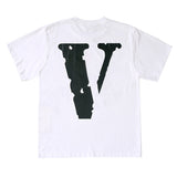Vlone T shirt NAV Good Intentions Male and Female Large Size Retro Sports Leisure Comfortable Short Sleeve T-shirt