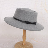 Fedora Golf Hats Autumn Winter Retro Black Wool Hat