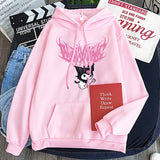 Kuromi Hoodie Goth Clow M Harajuku Style Loose Sweater Women's Long-Sleeved Top