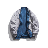 Varsity Jacket for Men Baseball Jackets Men's Winter Japanese Retro Simple Loose Lapel Baseball Uniform Jacket
