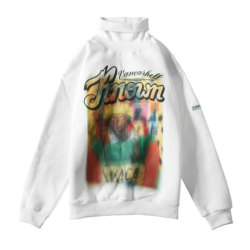 Figure Printed Fleece Hoodie Men's plus Size Retro Sports Jacket Long-Sleeved Fleece Lined Sweatshirt Men Thermal Hoodie