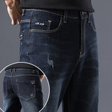 Men Summer Jeans Spring Loose Straight Jeans plus Size Retro Sports Trousers Men
