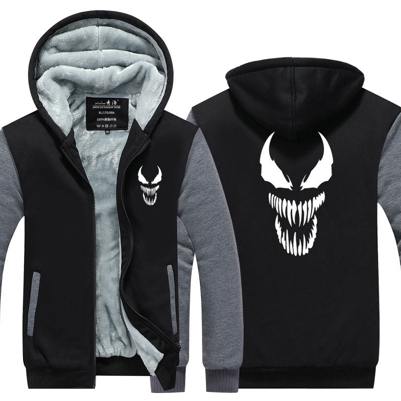 Captain America Hoodie Venom Marvel Clothes Sweater Printed Coat Hoodie Zipper