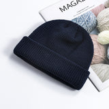 Women Beanies Skullcap Male Autumn and Winter Woolen Hat Brimless Knitted Hat