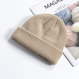 Women Beanies Skullcap Male Autumn and Winter Woolen Hat Brimless Knitted Hat