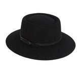 Fedora Golf Hats Autumn Winter Retro Black Wool Hat