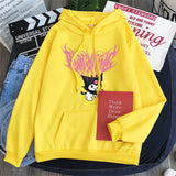 Kuromi Hoodie Goth Clow M Harajuku Style Loose Sweater Women's Long-Sleeved Top