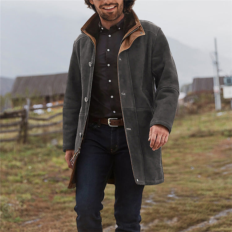 Retro Casual Men's Overcoat
