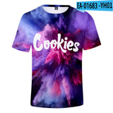 Cookies Shirt Colorful 3D Digital Printing Summer Fashion Short Sleeve T-shirt