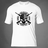 Tactics Style T Shirt for Men Printed Long Short Sleeve T-shirt Men Crew Neck Casual Slim Fit