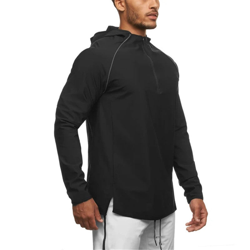 Men's Sports Hoodie Men Sweatshirts Fitness Male's Hoodies Outdoor Sports Hoodies Men's Hooded Running Climbing Long Sleeve Training Clothes
