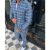 Men Tracksuit Set Jogging Suits Men's Sports and Leisure Suit Men's Outdoor Sportswear Jacket Trousers Two-Piece Suit