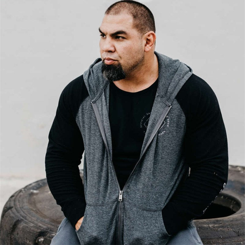 Men's Sports Hoodie Men Sweatshirts Fitness Male's Hoodies Muscle Workout Sports Jacket Men's Autumn Leisure Slim Fit Running Training Hooded Sweater