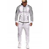 Men Tracksuit Set Jogging Suits Mens Autumn and Winter Large Size Men's Striped Stitching Casual Suit Sports Suit Men