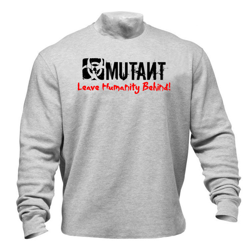 Men's Sports Hoodie Men Sweatshirts Fitness Male's Hoodies Mutant Autumn and Winter Fitness Exercise Long Sleeve Sweater T-shirt Men's Training Clothes