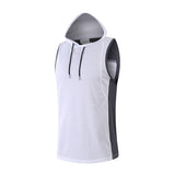 Mens Golf Vest Sports Slim Jacket Men's Sport Leisure Vest Outdoor Running Sports Hooded Vest Men's Summer