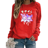 My Melody Hoodie Kuromi Cute Fall/Winter Printed Crew Neck Sweatshirt