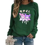 My Melody Hoodie Kuromi Cute Fall/Winter Printed Crew Neck Sweatshirt
