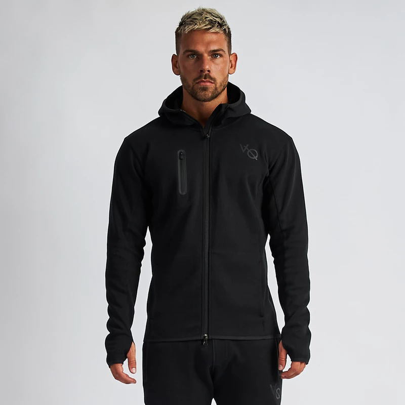 Men's Sports Hoodie Men Sweatshirts Fitness Male's Hoodies Fall/Winter Hooded Sweatshirt Men's Loose Outdoor Running Training Fitness Jacket
