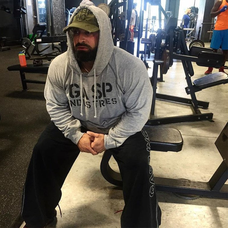 Men's Sports Hoodie Men Sweatshirts Fitness Male's Hoodies Muscle Workout Sports Sweater Men's Autumn Leisure Running Training Loose Thin Hooded Jacket