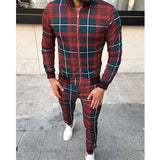 Men Tracksuit Set Jogging Suits Mens Men's Casual Sports Suit Autumn Thin Section Zipper Coat Trousers