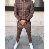 Men Tracksuit Set Jogging Suits Mens Men's Casual Sports Suit Autumn Thin Section Zipper Coat Trousers