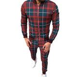 Men Tracksuit Set Jogging Suits Mens Men's Casual Sports Suit Autumn Thin Section Zipper Coat Trousers